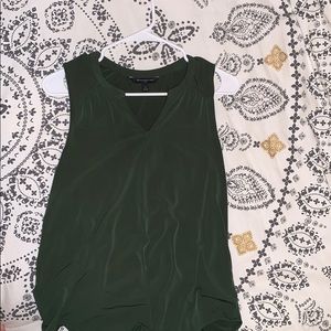 Green banana republic silk tank top